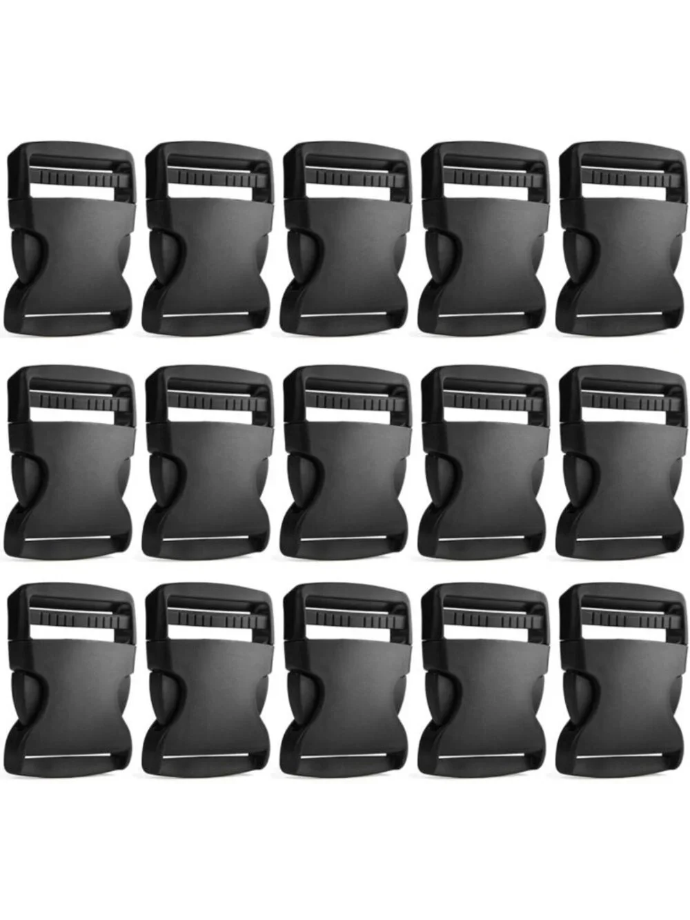 15 Pack Adjustable Plastic Quick Release Buckles for Pet Collars & Straps - 2